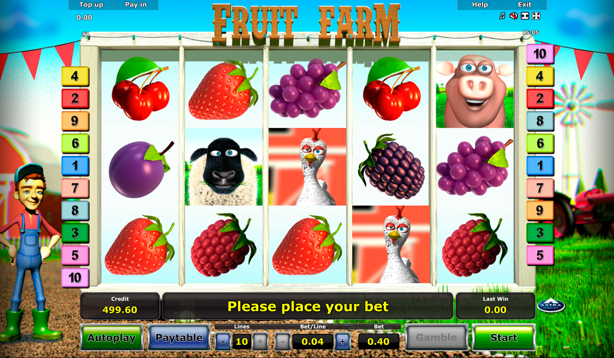 игровой автомат fruit farm