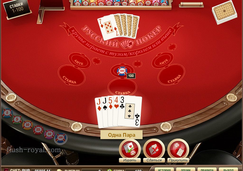как играть в русский покер в казино