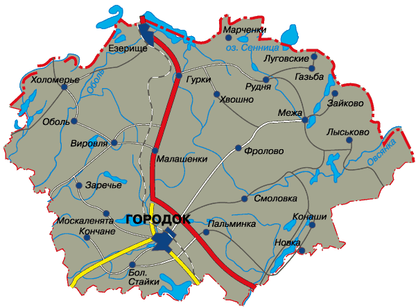 images карта городокского района витебской области подробная казиново