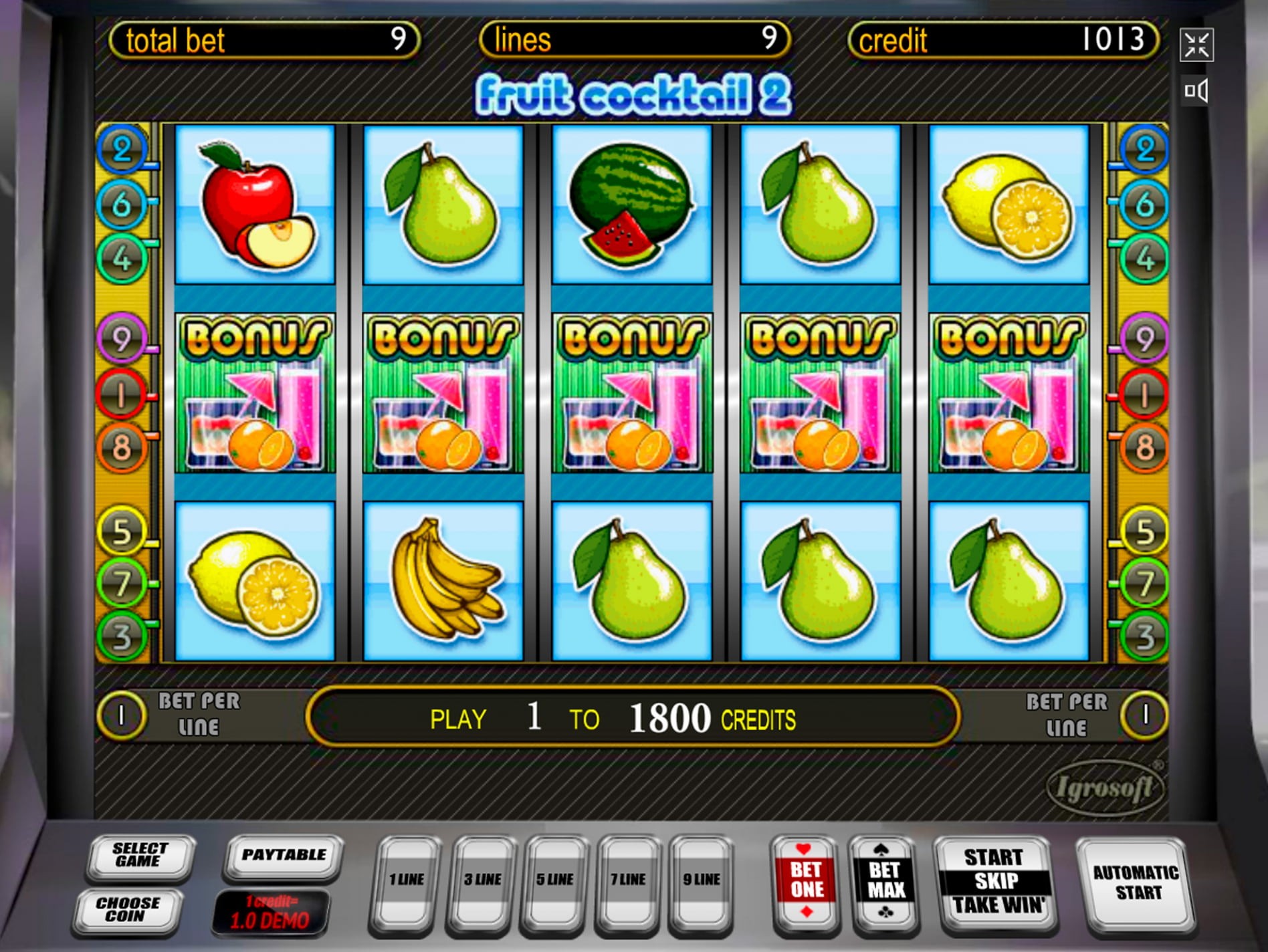 images игровой автомат фрукт коктейль 2 играть