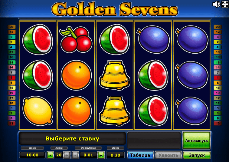 игровой автомат golden sevens