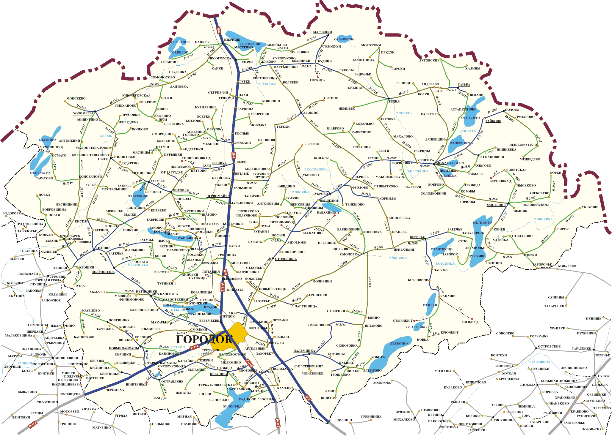 images карта городокского района витебской области подробная казиново